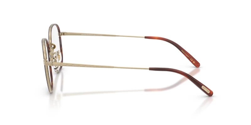 Oliver Peoples Unisex Gold, Dark Mahogany