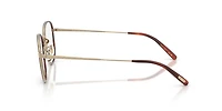 Oliver Peoples Unisex Gold, Dark Mahogany