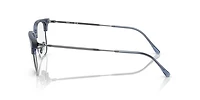 Ray-Ban Unisex Transparent Blue On Gunmetal