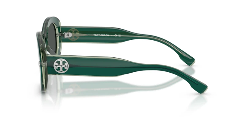 Tory Burch Woman Dark Green, Transparent Sage