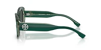 Tory Burch Woman Dark Green, Transparent Sage