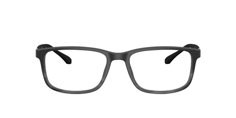 Emporio Armani Man Matte Black & Striped Grey