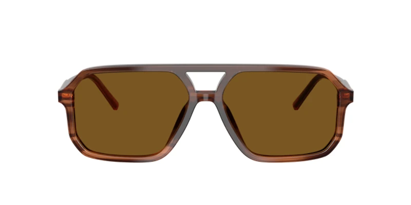 Dolce&Gabbana Man Brown On Striped Brown