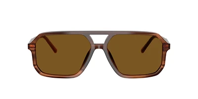 Dolce&Gabbana Man Brown On Striped Brown