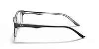 Ray-Ban Unisex Black On Transparent