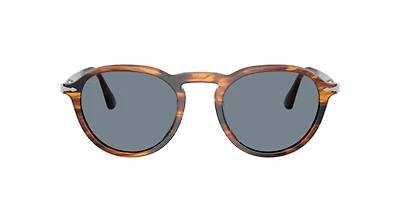Persol Unisex Striped Black & Brown