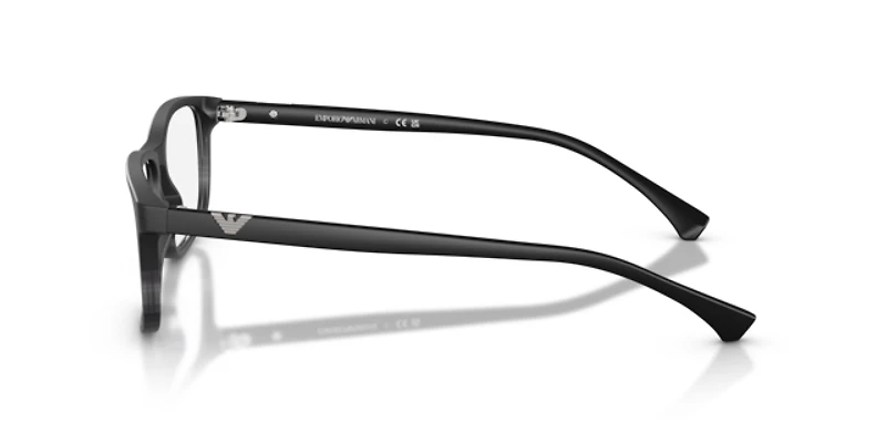 Emporio Armani Man Matte Black & Striped Grey