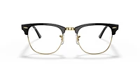 RB3016 Clubmaster Blue-Violet Light Clear