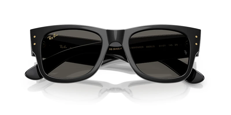 RB0840SF Mega Wayfarer Blacked Out Collection