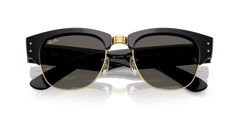 RB0316S Mega Clubmaster Blacked Out Collection
