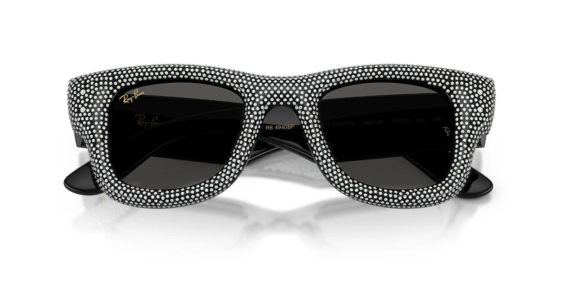 RB4940BP Wayfarer Puffer Crystal Pavè Edition