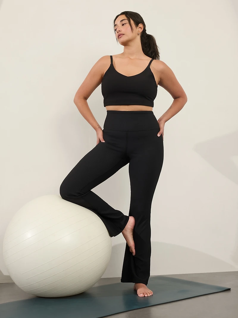 Elation Ultra High Rise Rib Flare Pant