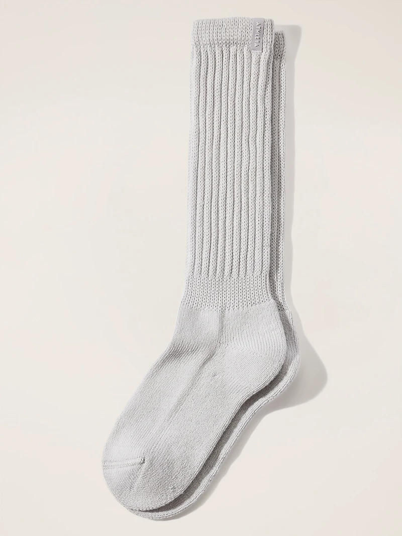 Cloud Scrunch Sock
