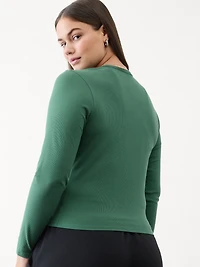 Signature Rib Crew Top