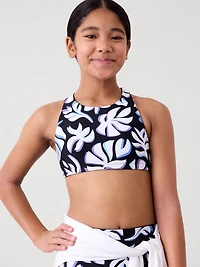 Athleta Girl Reversible High Neck Bikini Top