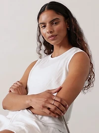 Getaway Linen Blend Muscle Tank