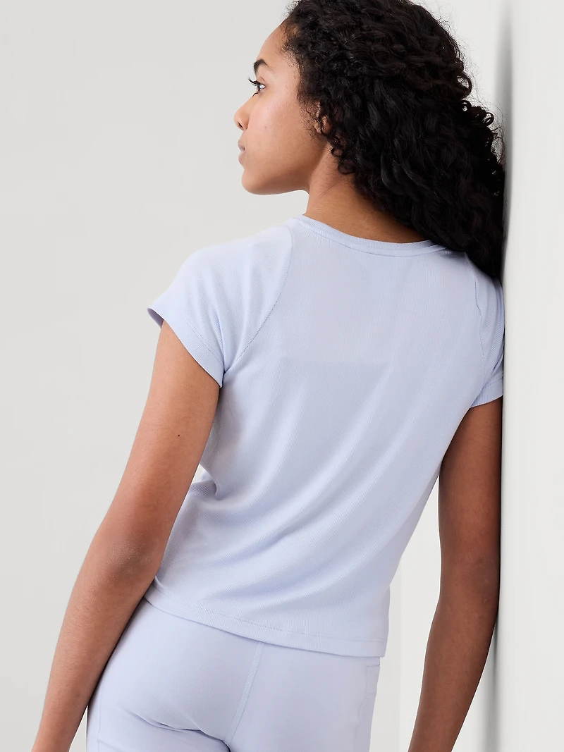 Athleta Girl Easy Rib Tee