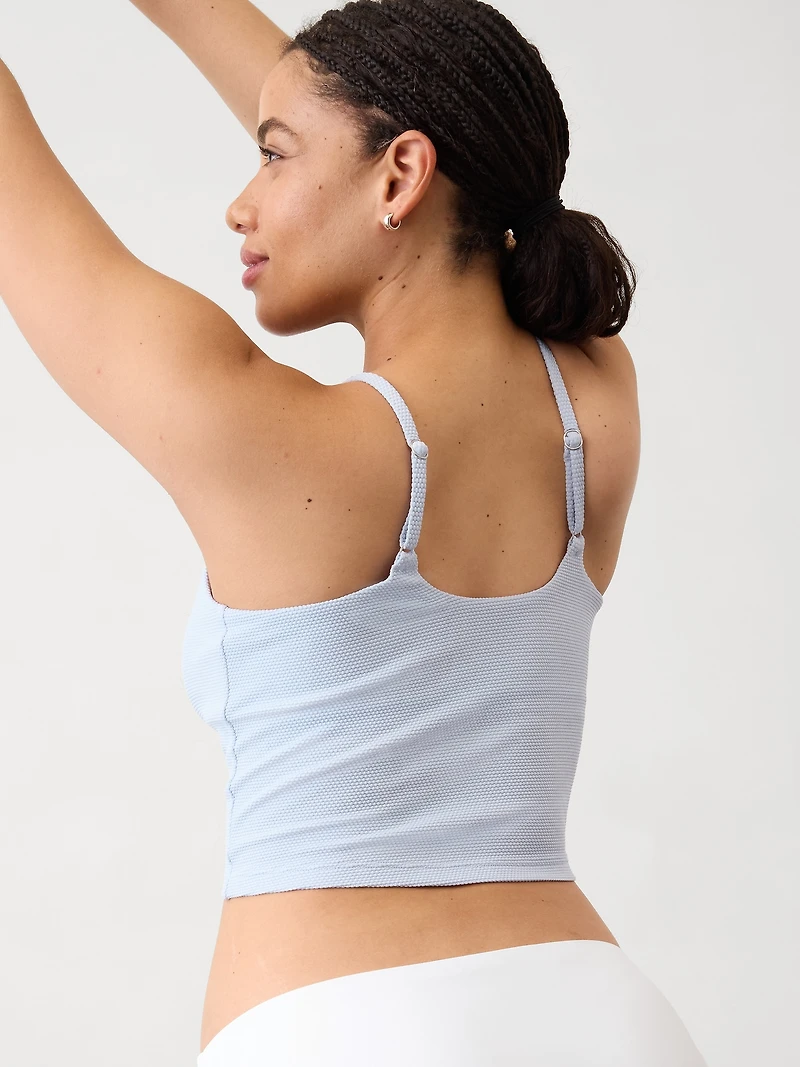 Scoop Crop Pique Tankini A-C