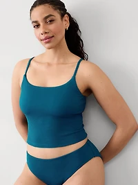 Scoop Crop Pique Tankini A-C