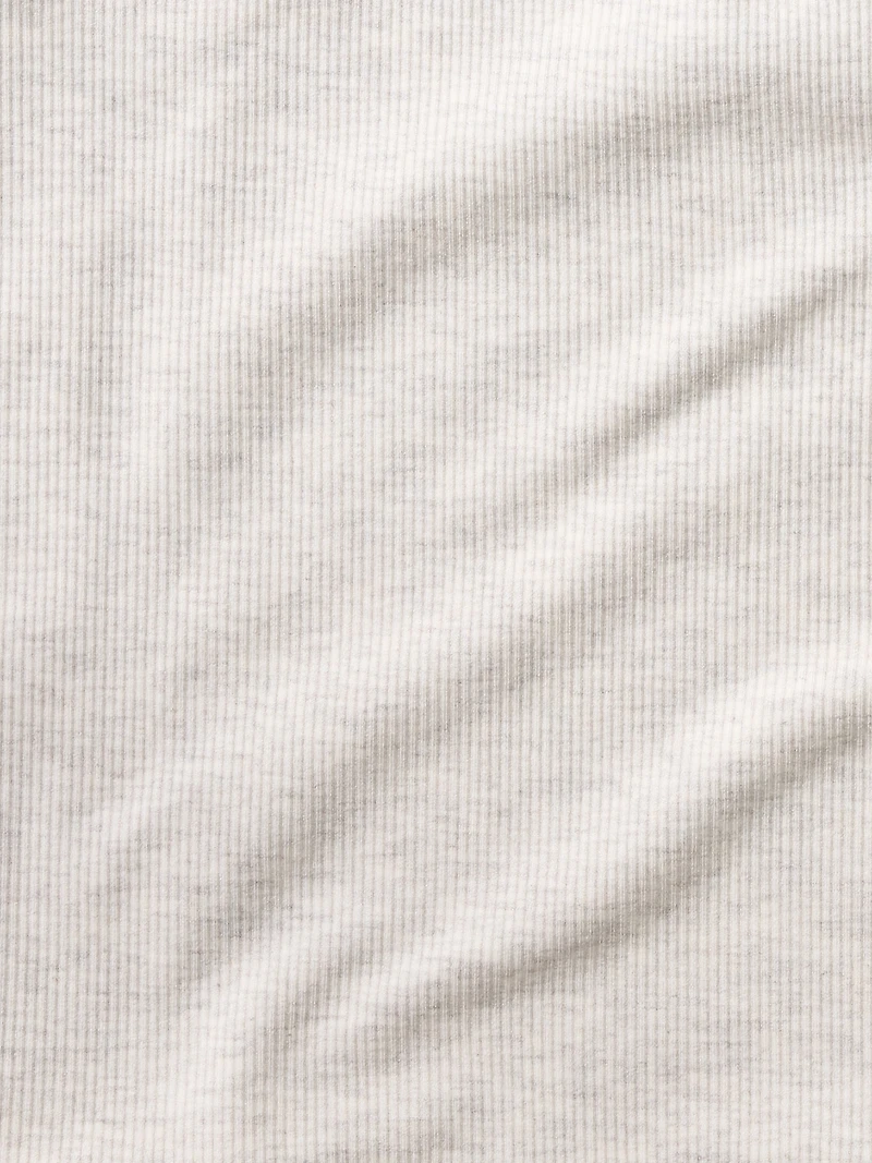 Signature Rib Square Neck Crop Tank