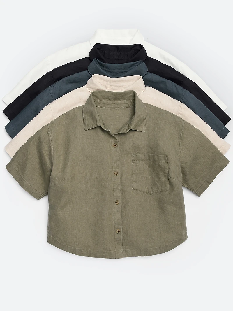 Retreat Linen Short Sleeve Shirt
