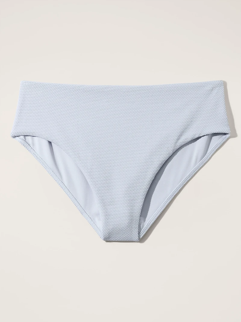 High Waist Pique Swim Bottom