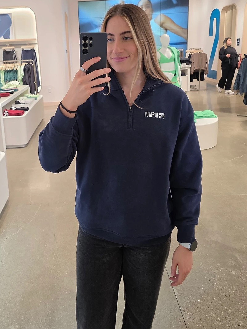 Power of She 1/4 Zip Sweatshirt