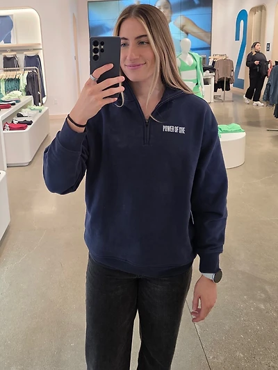 Power of She 1/4 Zip Sweatshirt