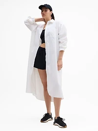 Drift Poplin Long Shirt Dress