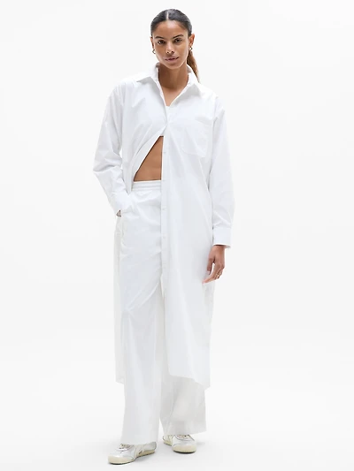 Drift Poplin Long Shirt Dress