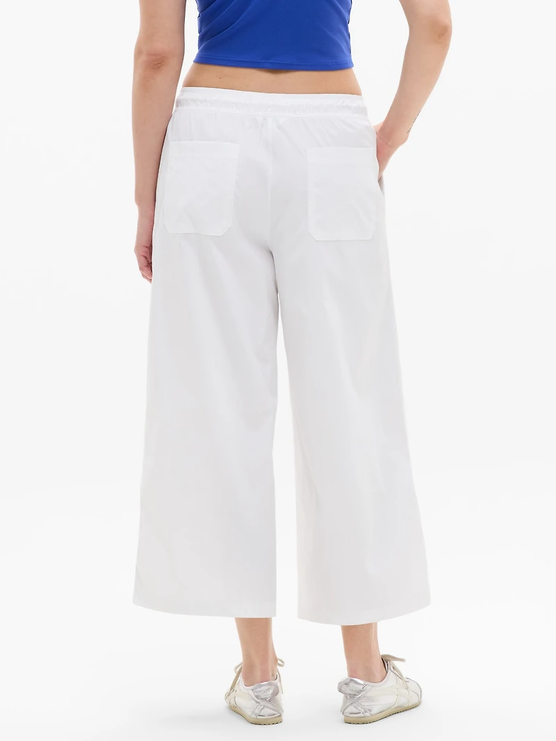 Midday Mid Rise Crop Poplin Pant