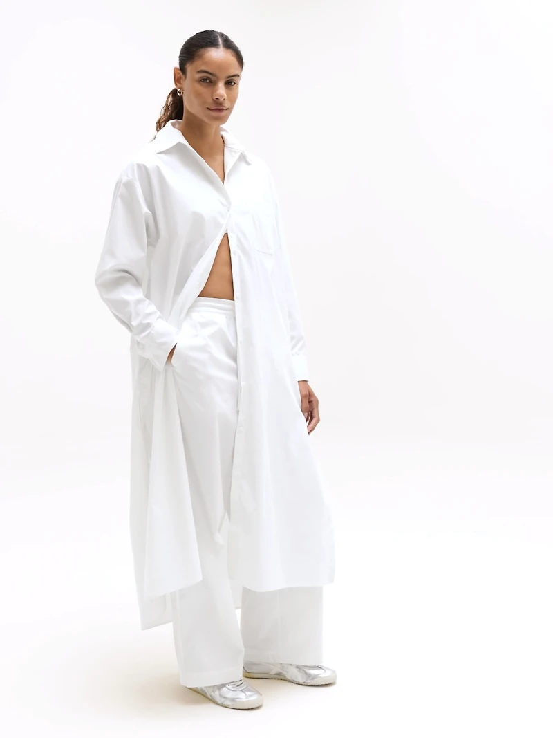 Drift Poplin Long Shirt Dress