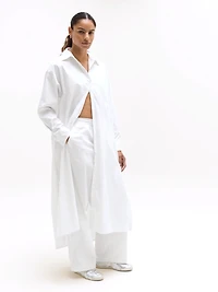 Drift Poplin Long Shirt Dress
