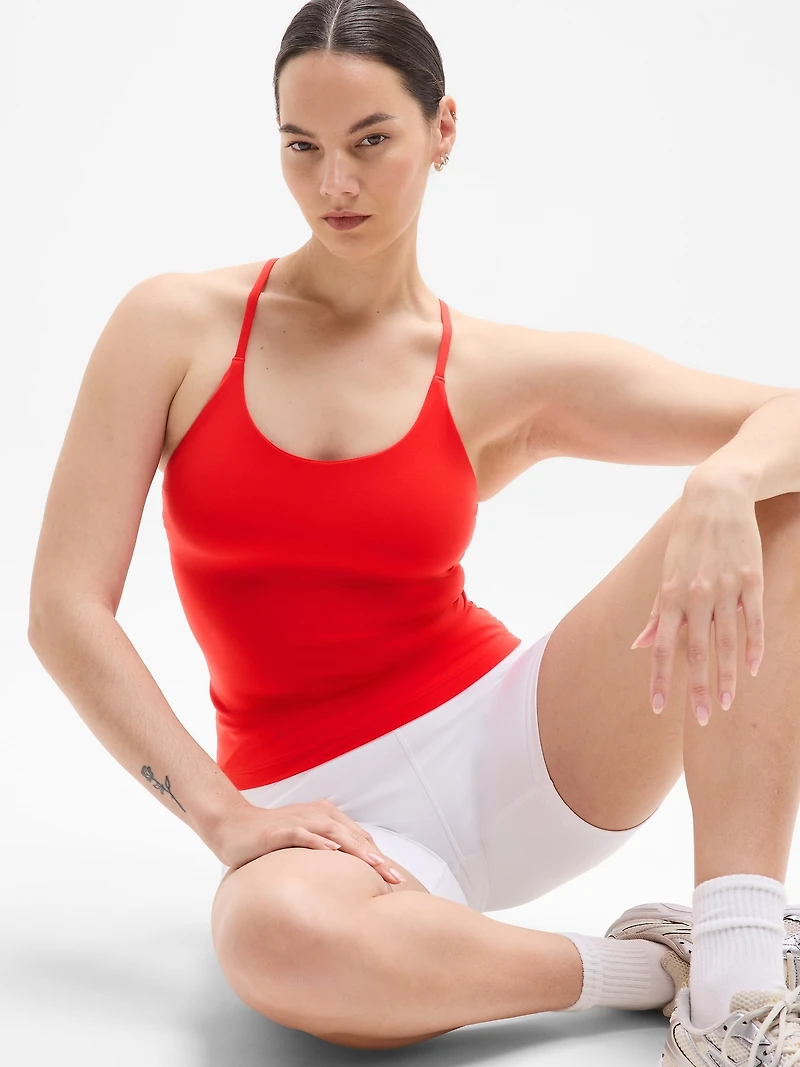 Transcend Scoop Built-In Bra Tank A-C