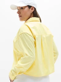 Midday Cropped Poplin Shirt