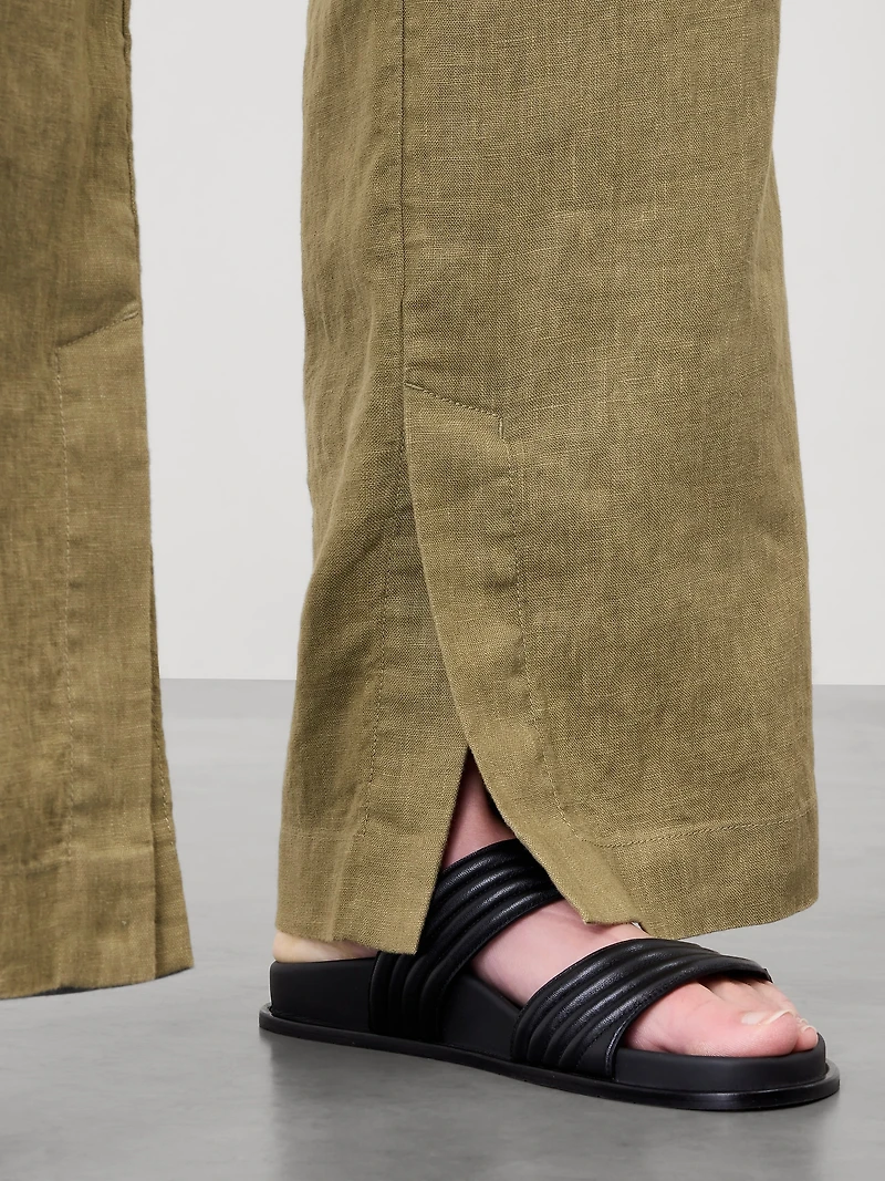 Retreat Linen High Rise Wide Leg Pant