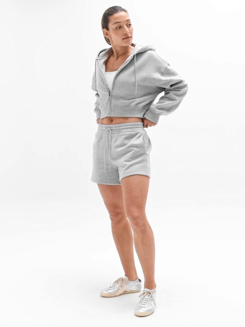 Forever Fleece Mid Rise 4" Short