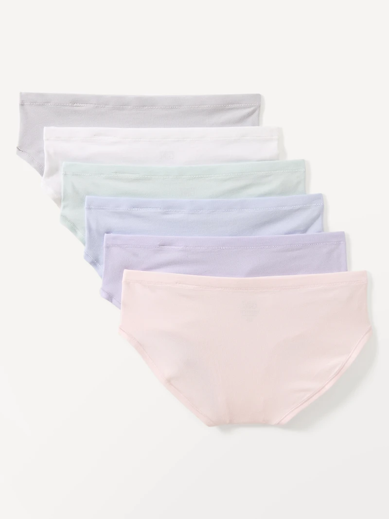 Athleta Girl Right Moves Cotton Bikini Underwear 6-Pack