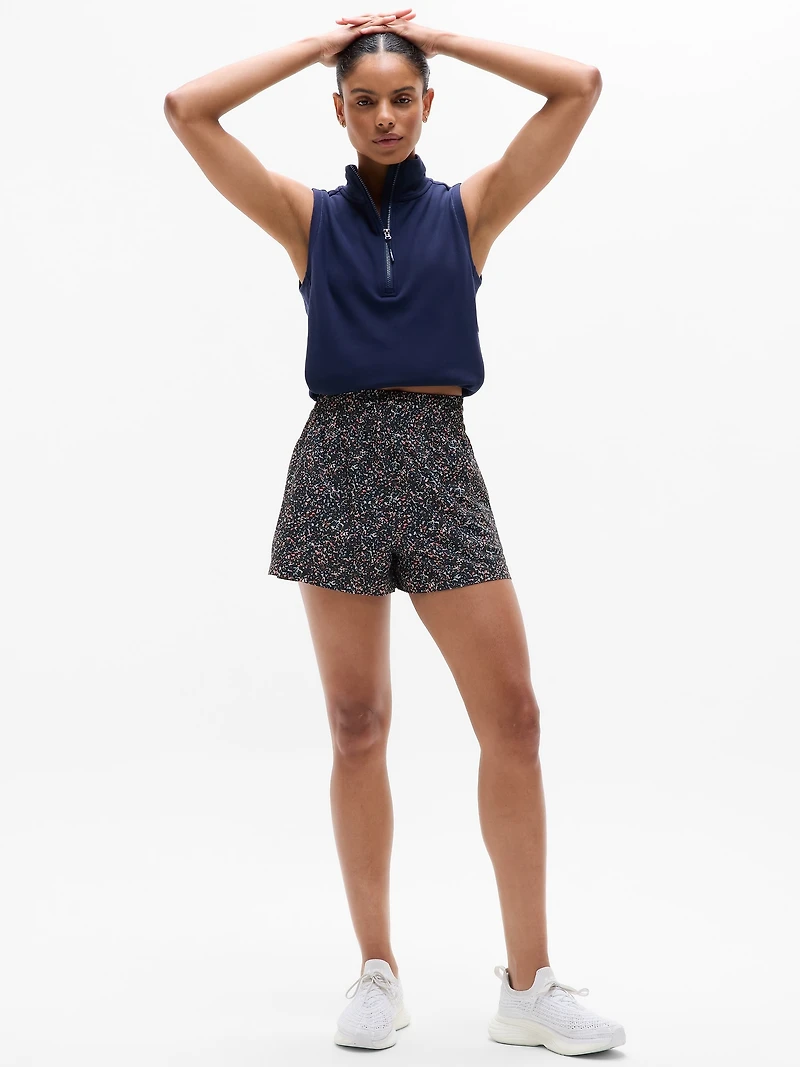 Weekender High Rise 3" Stripe Run Short