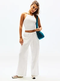 Paradise Mid Rise Wide Leg Pant