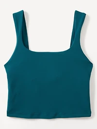 Transcend Square Neck Crop Sports Bra D-DD