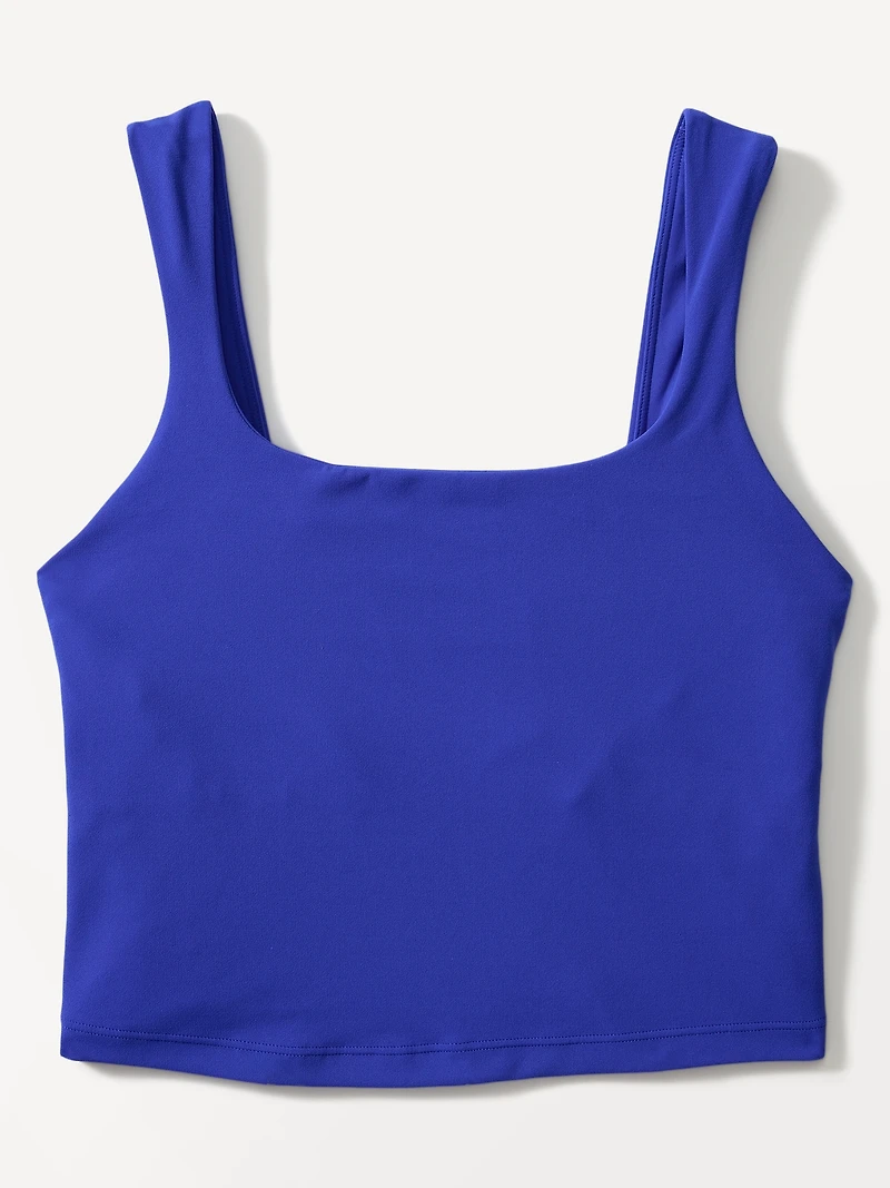 Transcend Square Neck Crop Sports Bra D-DD