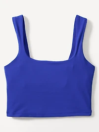 Transcend Square Neck Crop Sports Bra A-C