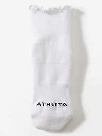 Athleta Ruffle Everyday Quarter Crew Sock 2-Pack