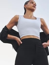 Renew Seamless Square Neck Crop Tank