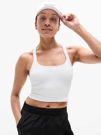Aurora Seamless Crop Rib Strappy Tank
