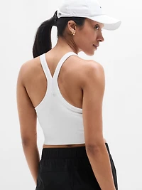 Aurora Seamless Crop Rib Strappy Tank