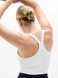 Aurora Seamless Crop Rib Strappy Tank