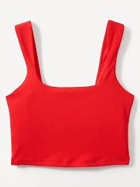 Transcend Square Neck Crop Sports Bra A-C