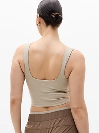 Transcend Square Neck Crop Sports Bra A-C